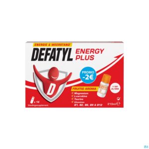Packshot Defatyl Energy Plus 14x15ml Promo