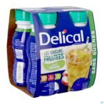 Packshot Delical Fruitdrink Z/suiker Appel 4x200ml