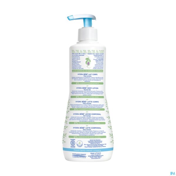 Packshot Mustela Pn Hydra Bb Lichaamsmelk 500ml