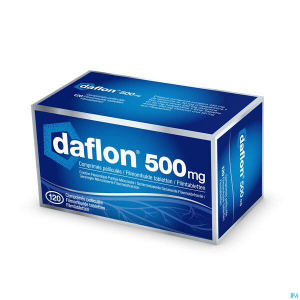 Packshot Daflon 500 Comp 120 X 500mg