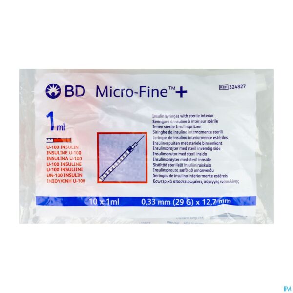 Packshot Microfine Ins.spuit 1ml 29g 12,7mm10 324827