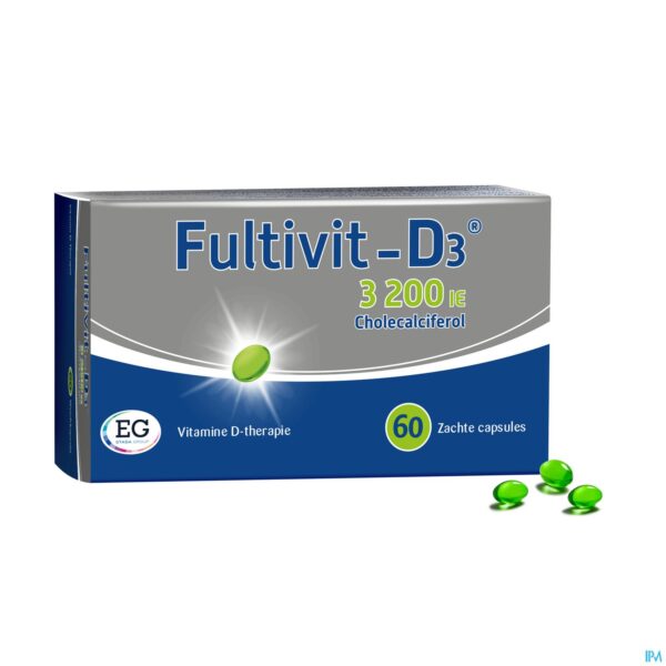 Productshot Fultivit-D3  3200Ie Caps Zacht 60