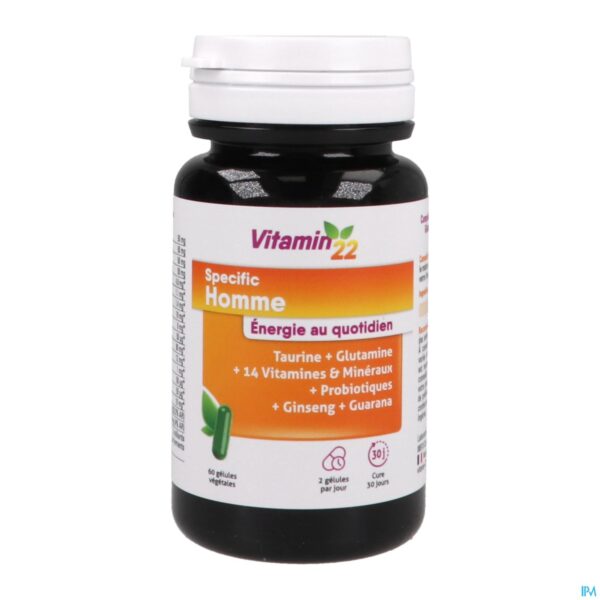Productshot Vitamin 22 Specific Homme Caps 60