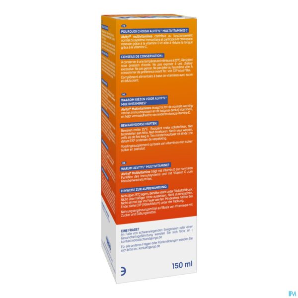Packshot Alvityl Multivitaminen Drinkb.opl Fl 150ml
