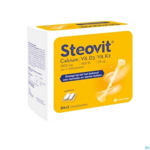 Packshot Steovit Calcium/vitd3/vit K2 1000mg/880iu Comp2x84