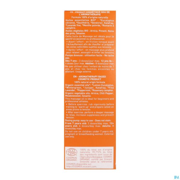 Packshot Puressentiel Gewrichten Mas.olie Arnica Bio 200ml