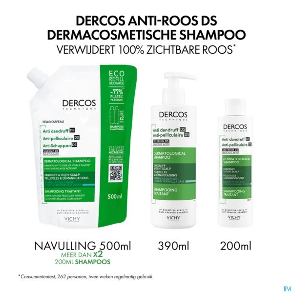 Lifestyle_image Vichy Dercos A/roos Ds Sh Normaal-vet Haar 390ml