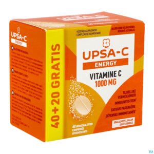 Packshot Upsa C Energy 1000mg Bruistabl 60