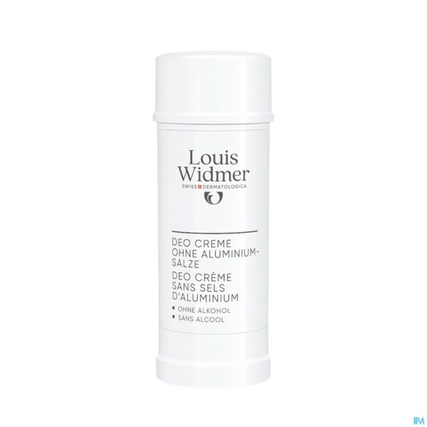 Productshot Widmer Deo Crème Zonder Aluminiumzouten Zonder Parfum 40ml