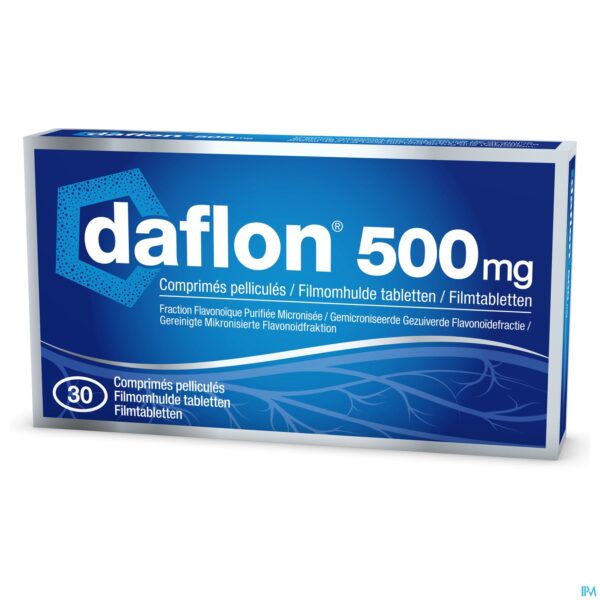 Packshot Daflon 500 Comp 30 X 500mg