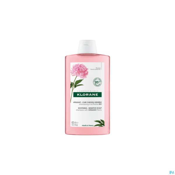 Packshot Klorane Capil. Sh Pioenroos Bio 400ml