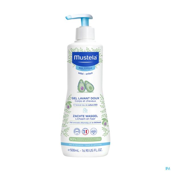 Packshot Mustela Pn Wasgel Zacht 500ml Packshot Mustela Pn Wasgel Zacht 500ml