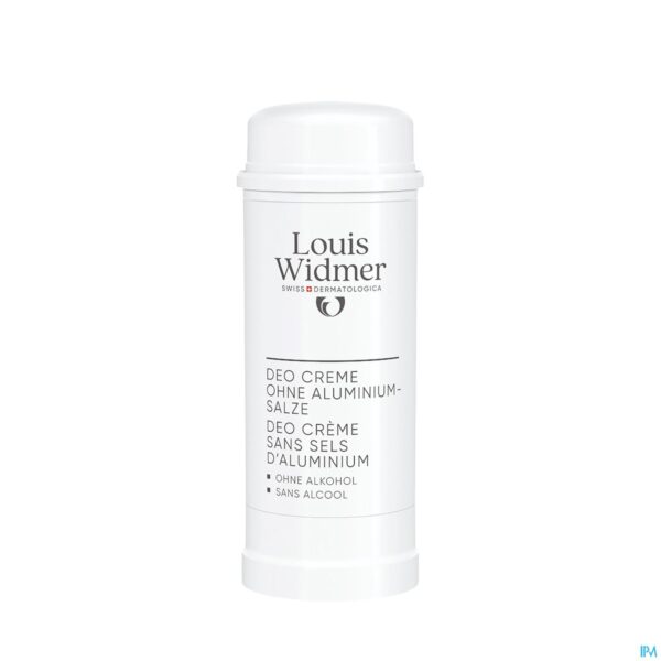 Productshot Widmer Deo Crème Zonder Aluminiumzouten Zonder Parfum 40ml