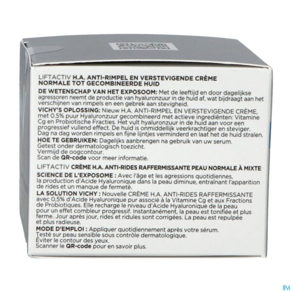 Packshot Vichy Liftactiv Ha Cr A/rimp.verstev.norm&geme50ml