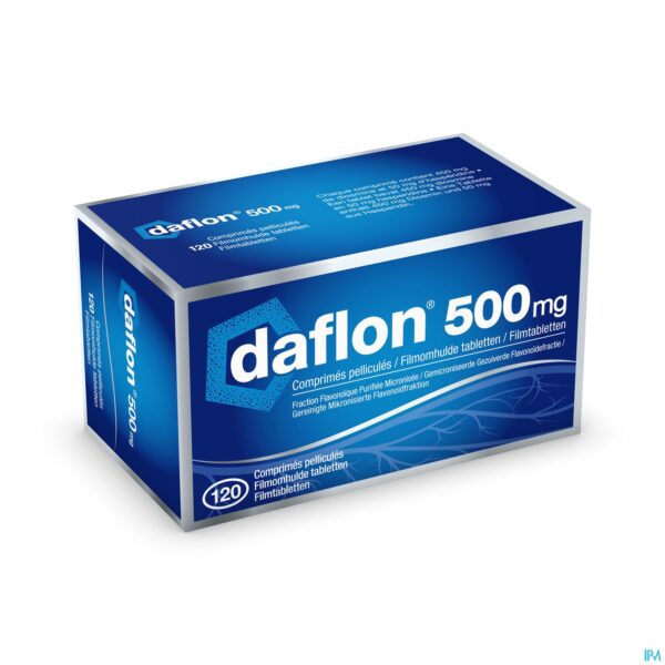 Packshot Daflon 500 Comp 120 X 500mg