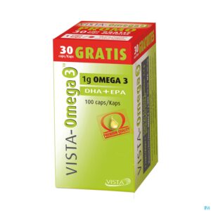 Packshot Vista Omega 3 Caps 70+30 Gratis Promo