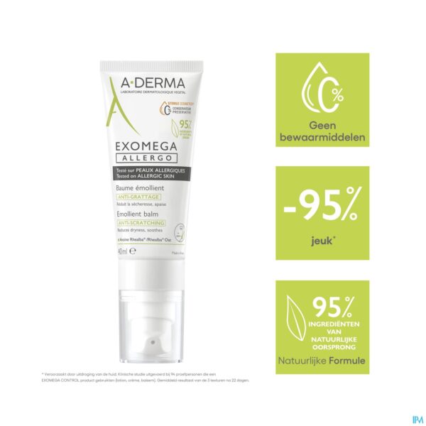 Lifestyle_image Aderma Exomega Allergo Emolierende Balsem 40ml