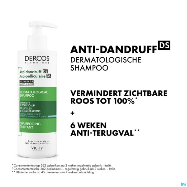 Lifestyle_image Vichy Dercos A/roos Ds Sh Normaal-vet Haar 390ml