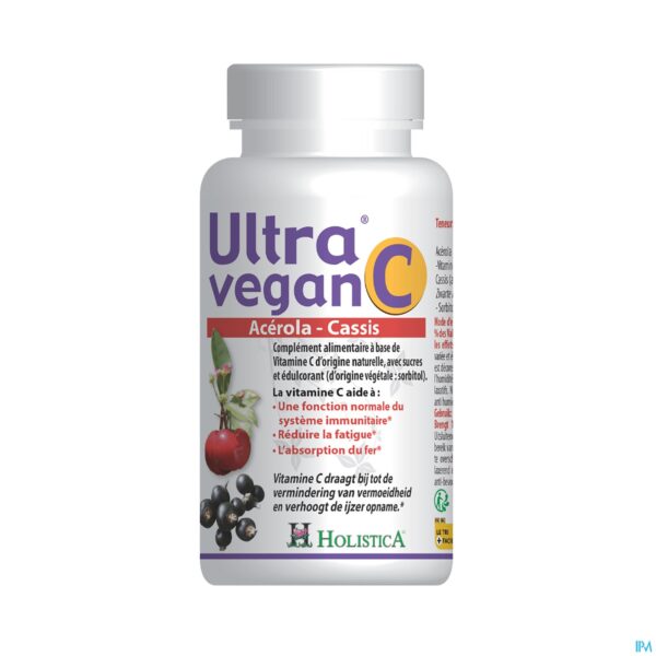 Packshot Vitamine C Acerola-cassis Comp 60 Holistica