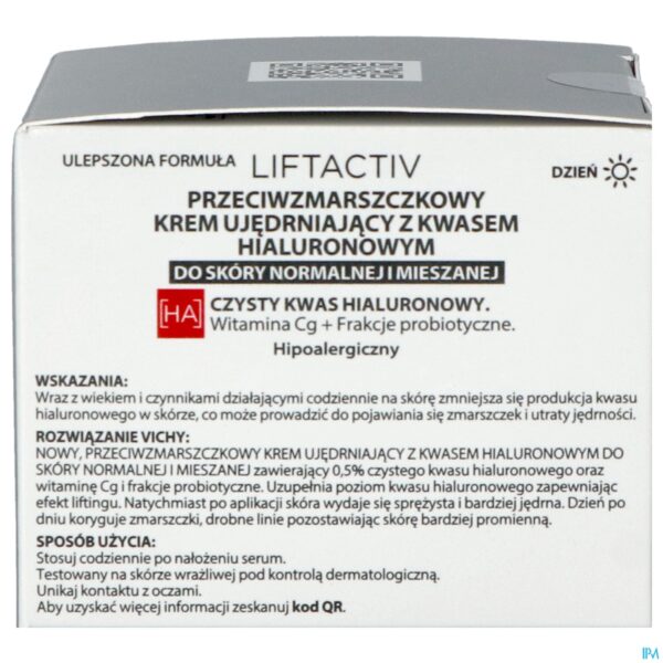 Packshot Vichy Liftactiv Ha Cr A/rimp.verstev.norm&geme50ml