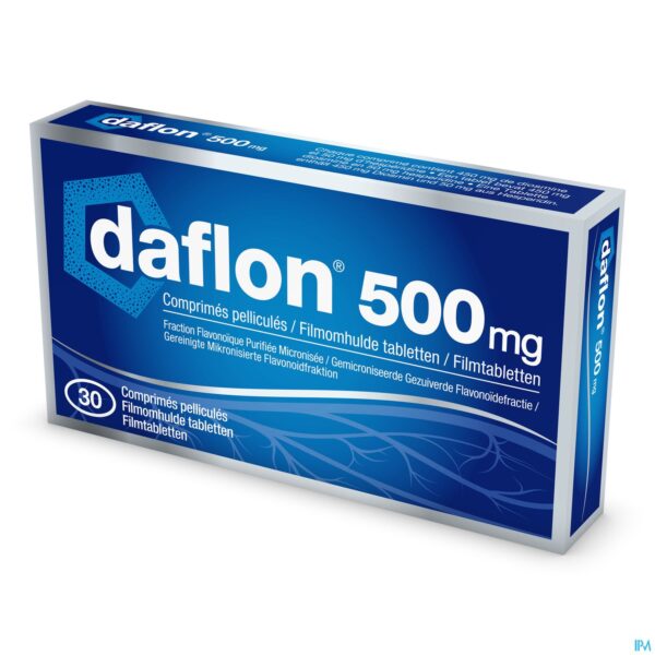 Packshot Daflon 500 Comp 30 X 500mg