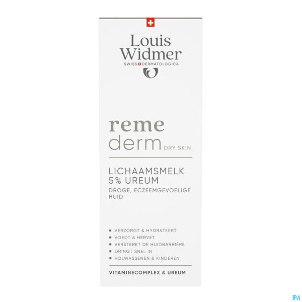 Packshot Widmer Remederm Lichaamsmelk 5 % Ureum 200ml