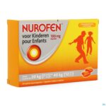 Packshot Nurofen Kind 100mg Zachte Kauwcaps 24