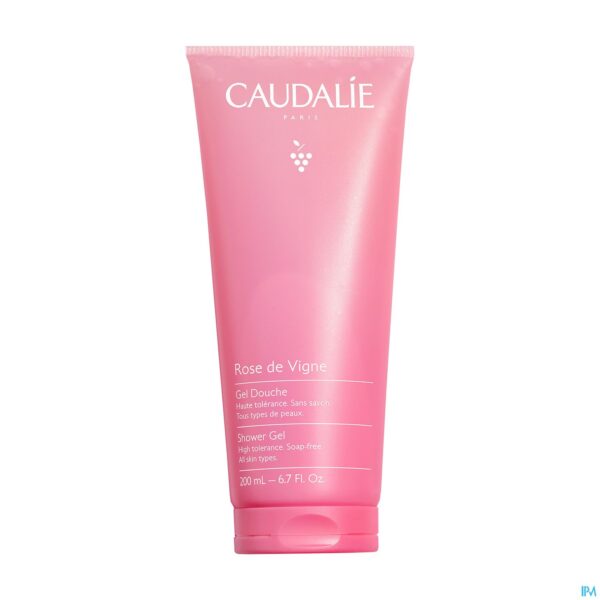 Packshot Caudalie Lichaam Douchegel Rose Vignes 200ml Promo