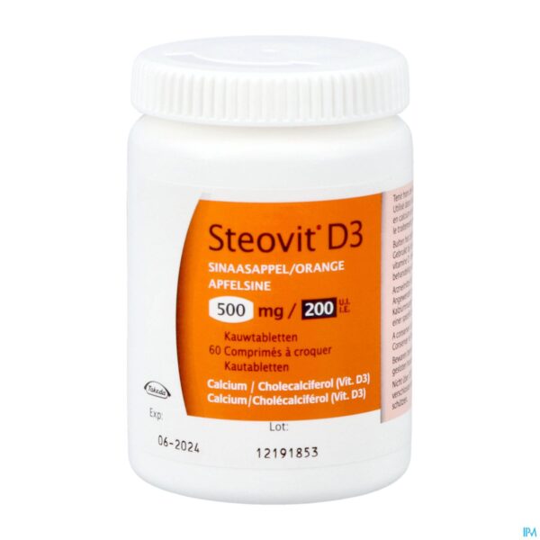 Productshot Steovit D3 500mg/200ie Comp 60