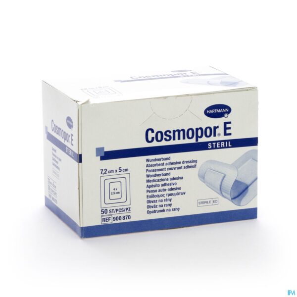 Packshot Cosmopor E Latexfree 7,2x5cm 50 P/s