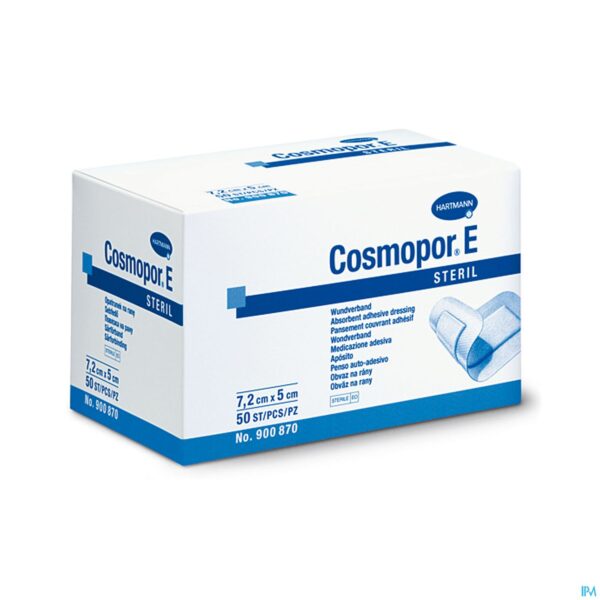 Packshot Cosmopor E Latexfree 7,2x5cm 50 P/s