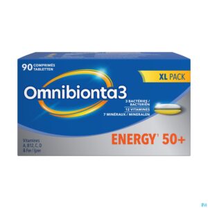 Packshot Omnibionta 3 Energy 50+ Tabl 90