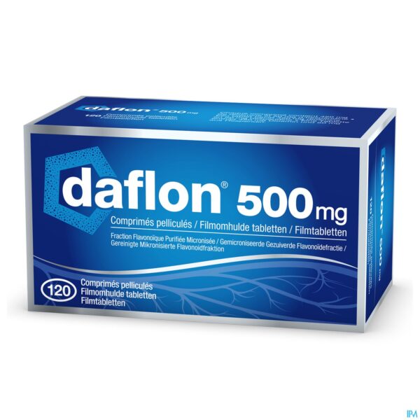 Packshot Daflon 500 Comp 120 X 500mg
