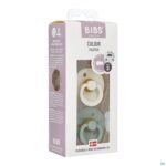Packshot Bibs 3 Fopspeen Duo Sage Ivory
