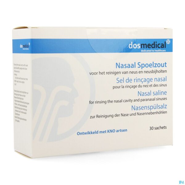 Packshot Dos Medical Nasaal Spoelzout Zakje 30x2,5g