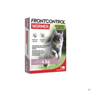 Packshot Frontcontrol Wormer 230mg/20mg Kat Tabl 2