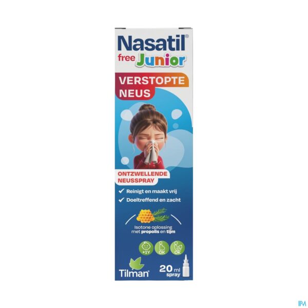 Packshot Nasatil Free Junior Neusspray 20ml Packshot Nasatil Free Junior Neusspray 20ml