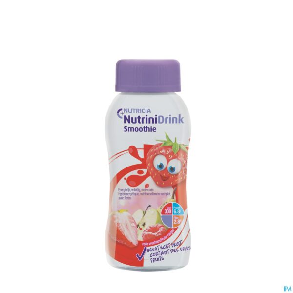 Packshot Nutrinidrink Smoothie Rode Vruchten Fl 200ml