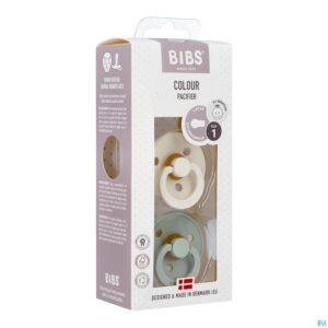 Packshot Bibs 1 Fopspeen Duo Sage Ivory