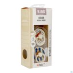 Packshot Bibs 1 Fopspeen Anatomic Studio Duo Pin Steel Blue