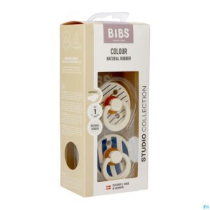 Packshot Bibs 1 Fopspeen Anatomic Studio Duo Pin Steel Blue