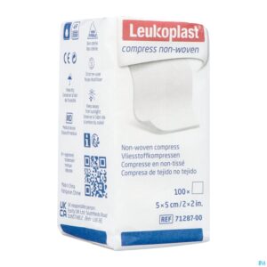 Packshot Leukoplast Compress N/woven N/st. 5cmx5cm 100