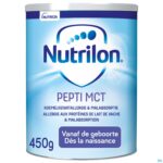 Packshot Nutrilon Pepti Mct Pdr Blik 450g