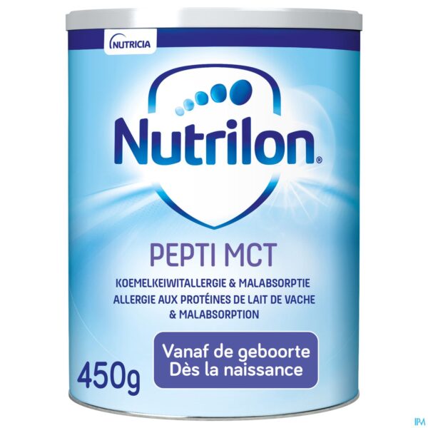 Packshot Nutrilon Pepti Mct Pdr Blik 450g Packshot Nutrilon Pepti Mct Pdr Blik 450g