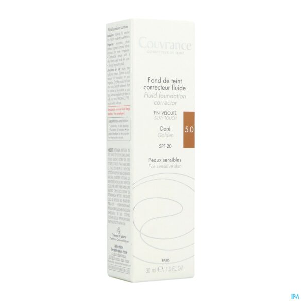 Packshot Avene Couvrance Fdt Correct. Fluide 5 Dore 30ml Packshot Avene Couvrance Fdt Correct. Fluide 5 Dore 30ml