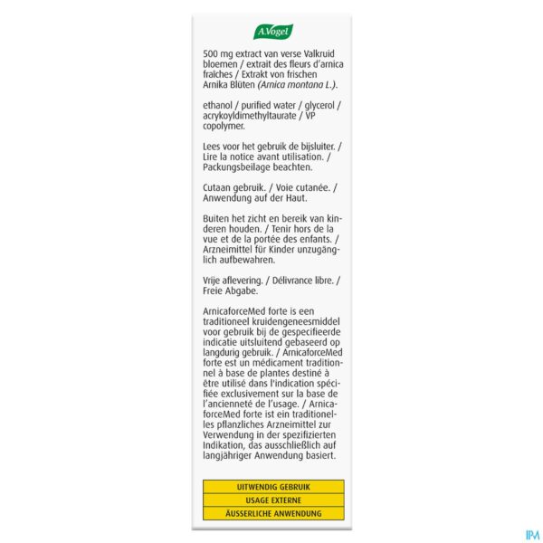 Packshot A.vogelarnicaforcemed Forte Gel 100ml