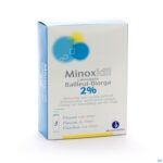 Packshot Minoxidil Biorga 2% Opl Cutaan Koffer Fl 3x60ml