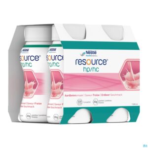 Packshot Resource Hp Hc Aardbei Fles 4x200ml