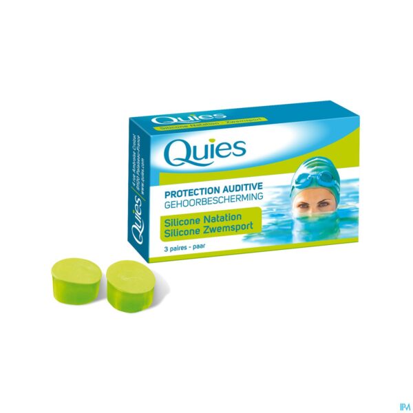 Productshot Quies Oordoppen Zwemmen Maxi Silic. 3 Paar