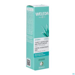 Packshot Weleda Hydra+ 48h Hydraterende Gezichtscreme 30ml